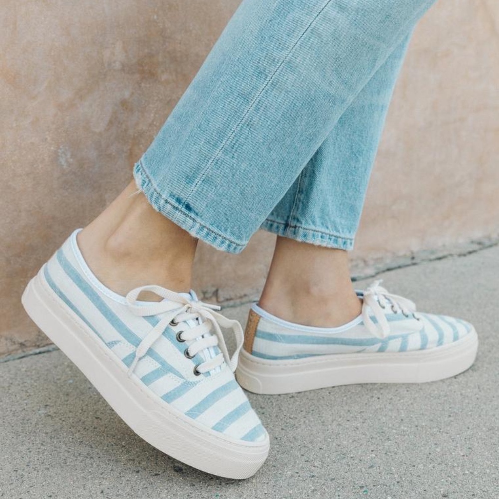 Platform Stripe Sneakers